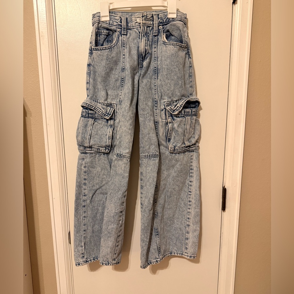 Old Navy Kids Blue Cargo Jeans